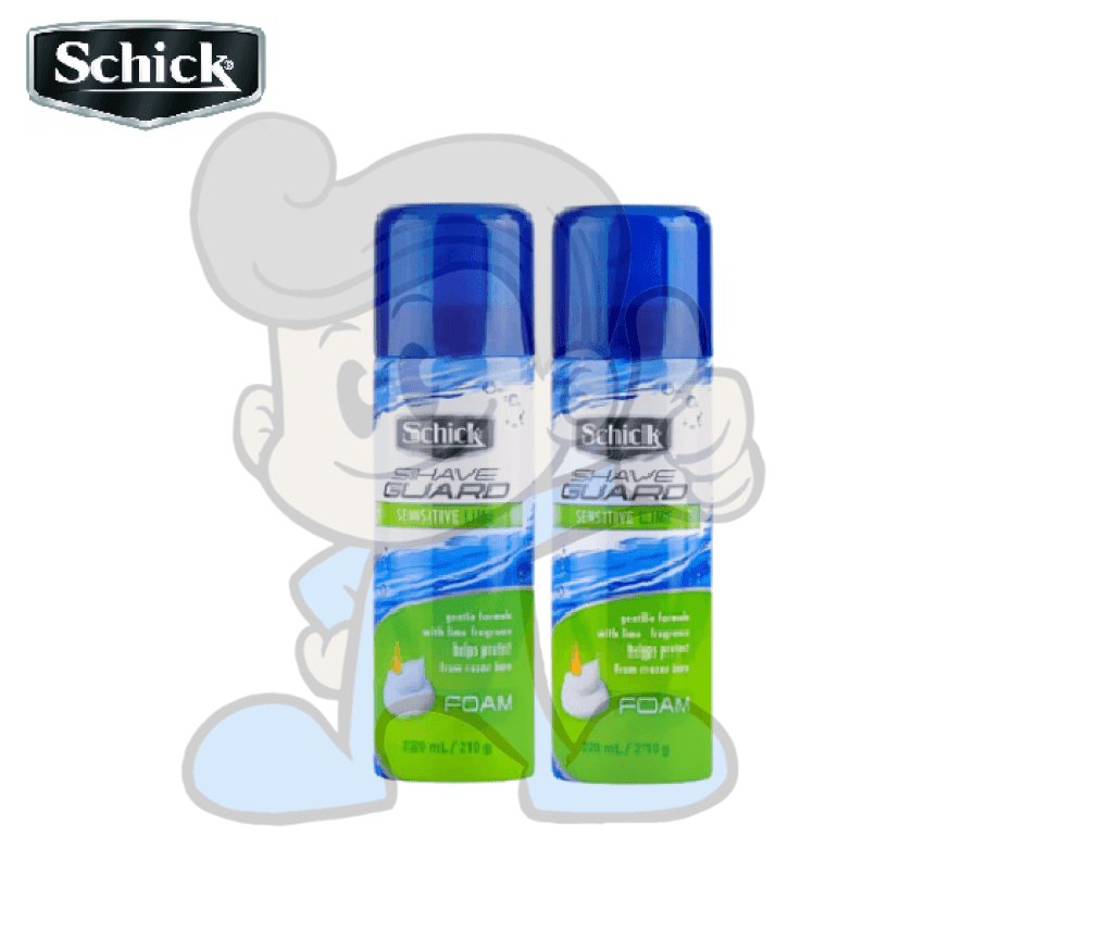 Schick Shave Guard Sensitive Lime Foam (2 X 210 G) Beauty