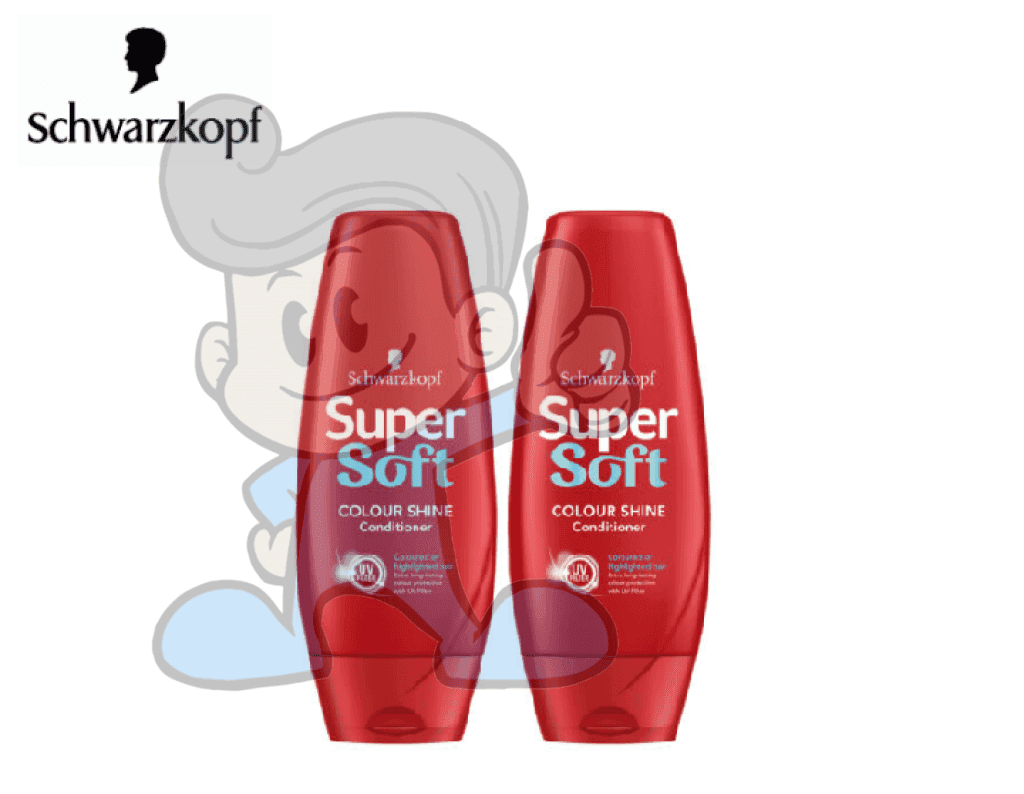 Schwarzkopf Super Soft Colour Shine Conditioner (2 X 250 Ml) Beauty