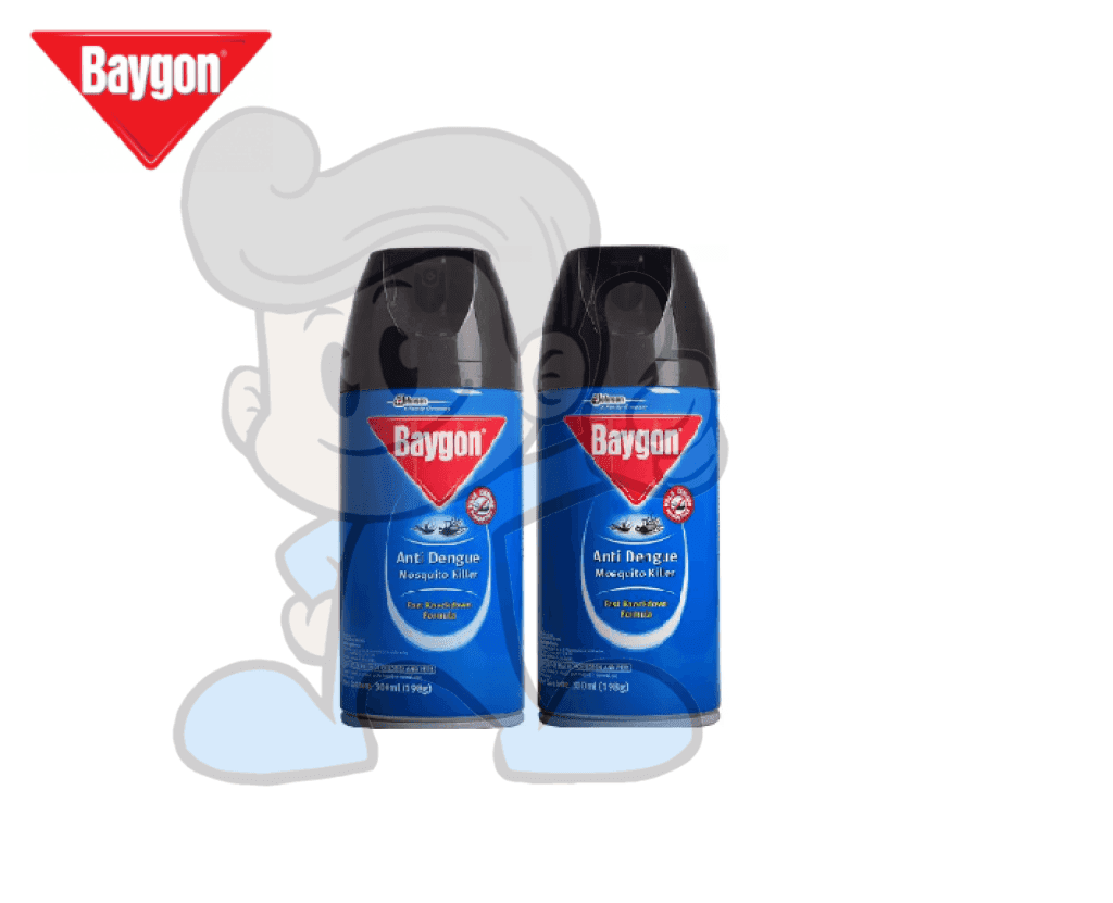 Scj Baygon Anti-Dengue Mosquito Killer (2 X 300 Ml) Household Supplies