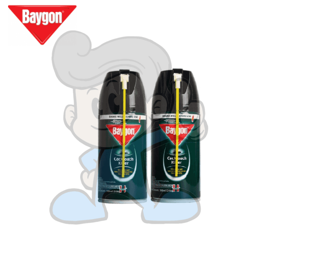 Scj Baygon Cockroach Killer Aerosol (2 X 300 Ml) Household Supplies