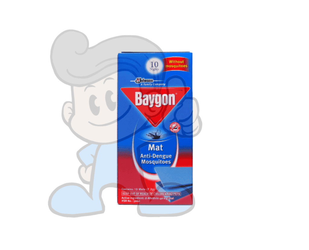 Scj Baygon Mat Anti-Dengue Mosquitoes Refill (6 X 10S) Beauty