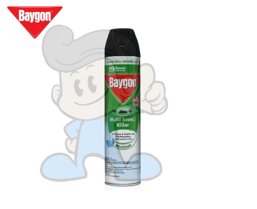 Scj Baygon Multi-Insect Killer Water Based Aerosol 600Ml Household Supplies