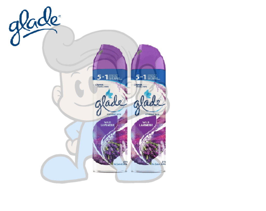 Scj Glade Air Freshener Wild Lavender (2 X 320 Ml) Household Supplies