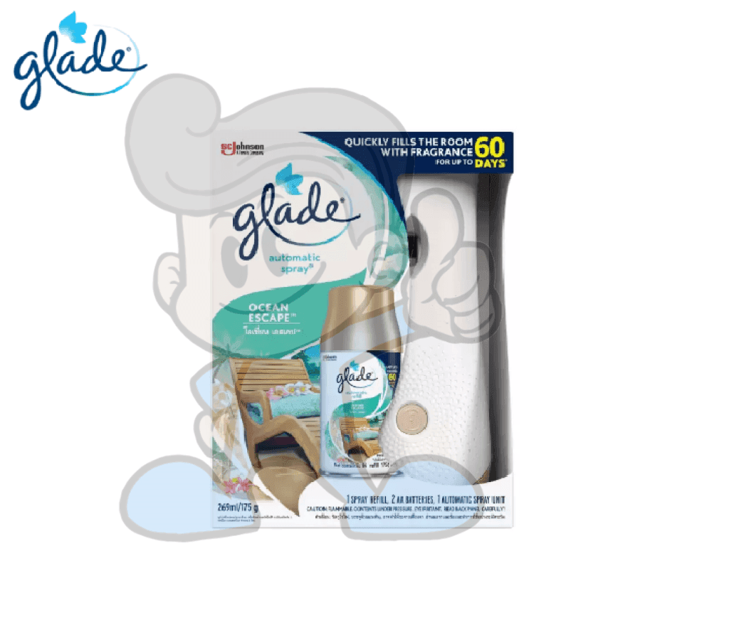 Scj Glade Automatic Spray Ocean Escape 175G Household Supplies