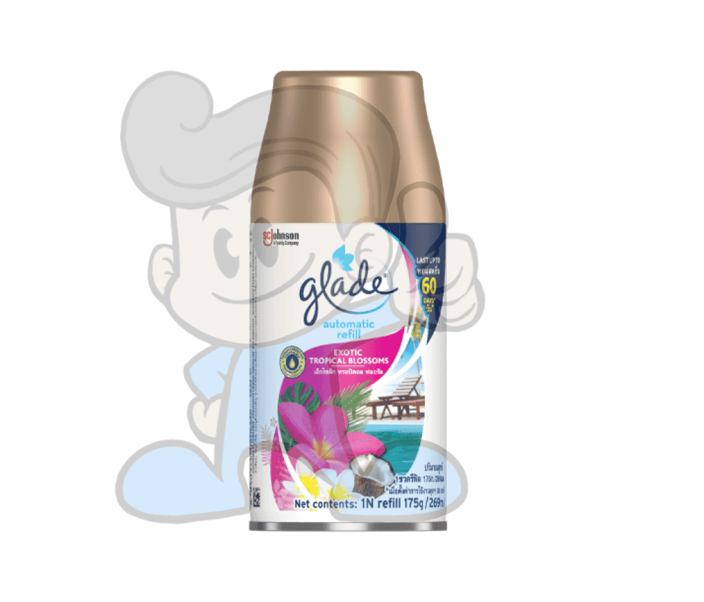 Scj Glade Automatic Spray Tropical Blossom Refill 175G Household Supplies