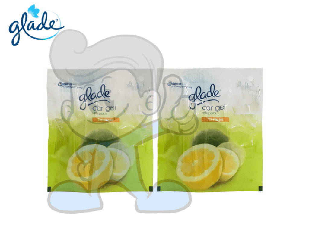 Scj Glade Car Gel Fresh Lime Refill (2 X 60 G) Motors