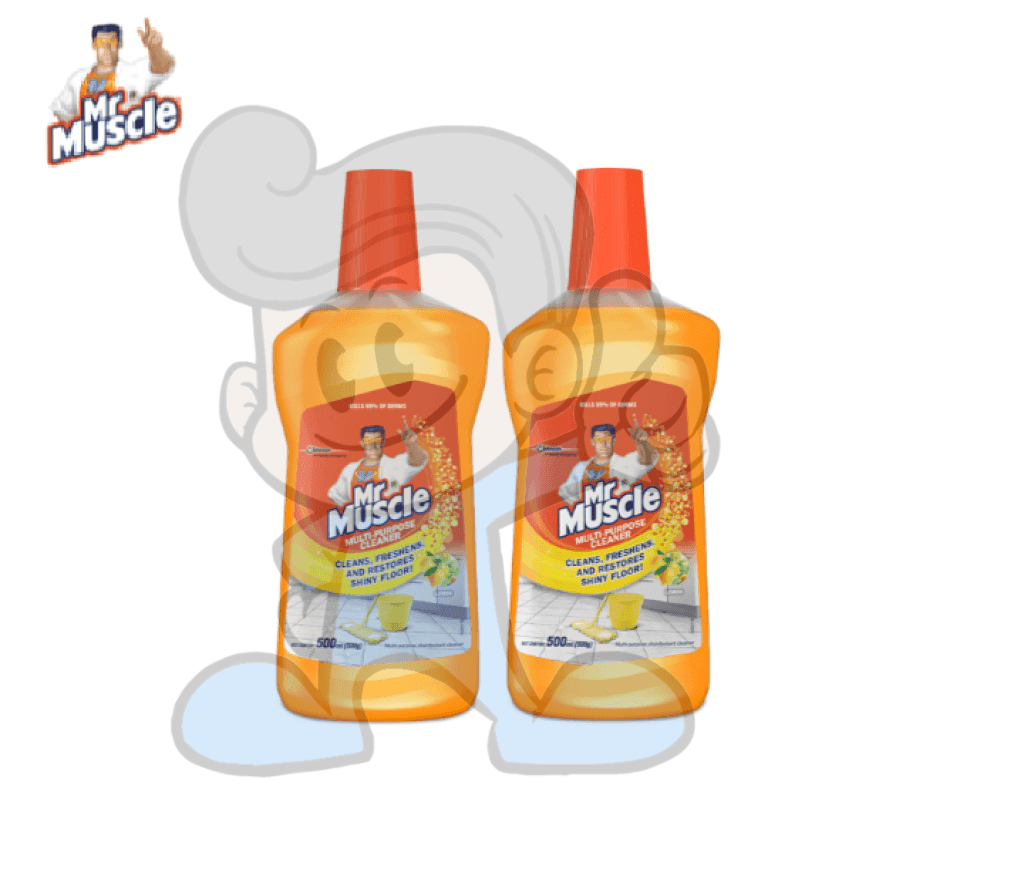Scj Mr Muscle All Purpose Cleaner Fresh Lemon (2 X 500 Ml) Household Supplies