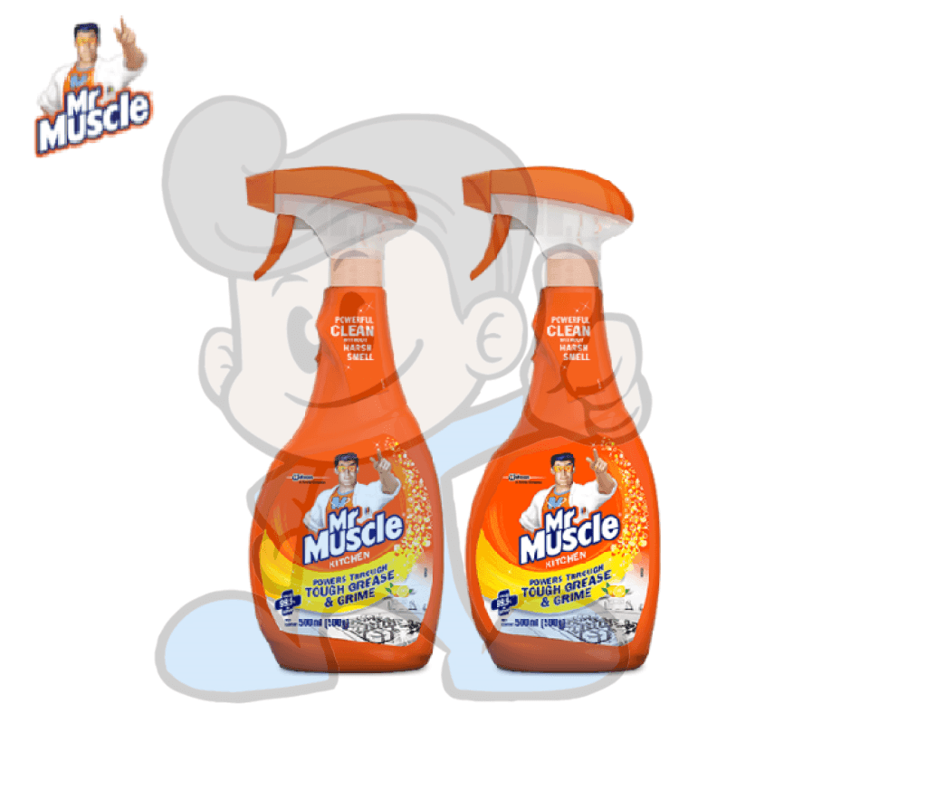 Scj Mr Muscle Total Kitchen Primary Cleaner (2 X 500 Ml) Household Supplies