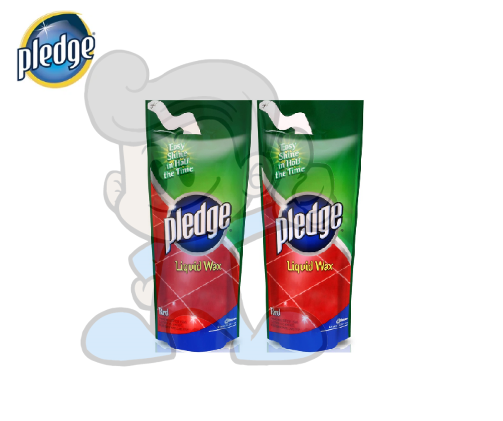 Scj Pledge Liquid Wax Red Pouch (2 X 250 Ml) Household Supplies