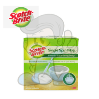 Scotch-Brite Single Spin Mop 360° Easy All-Around Cleaning Laundry & Equipment