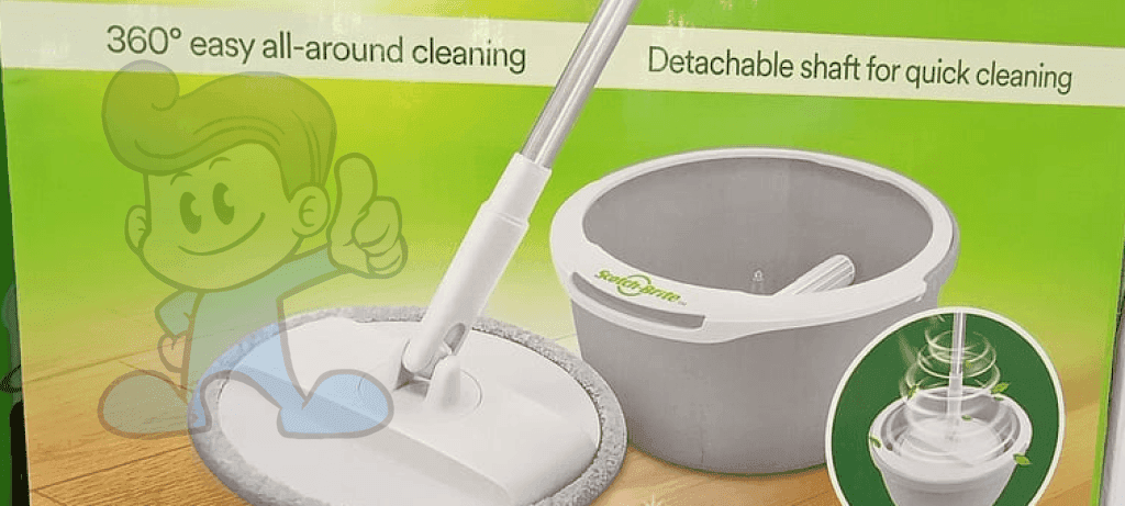 Scotch-Brite Single Spin Mop 360° Easy All-Around Cleaning Laundry & Equipment