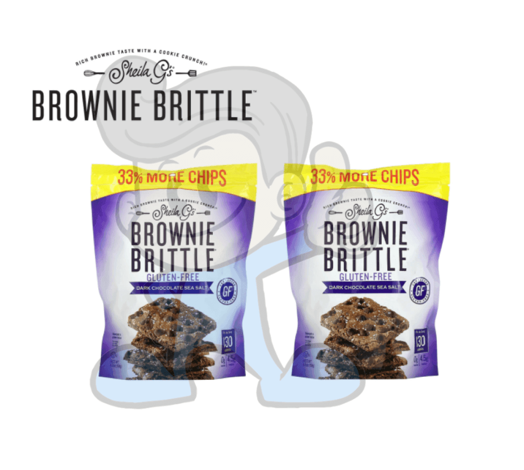 Sheila Gs Brownie Brittle Gluten-Free Dark Chocolate Sea Salt (2 X 4.5 Oz) Groceries