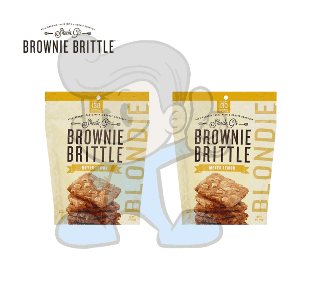 Sheila Gs Brownie Brittle Meyer Lemon (2 X 5Oz) Groceries