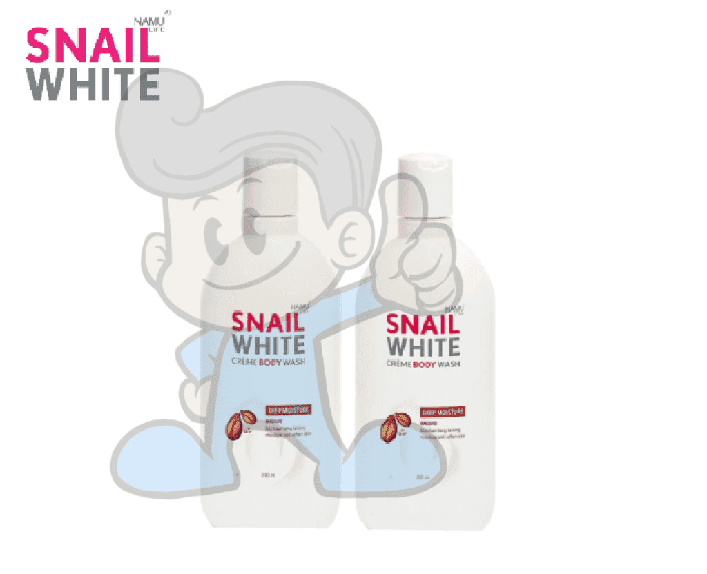 Snail White Creme Body Wash Deep Moisture Baobab (2 X 200 Ml) Beauty