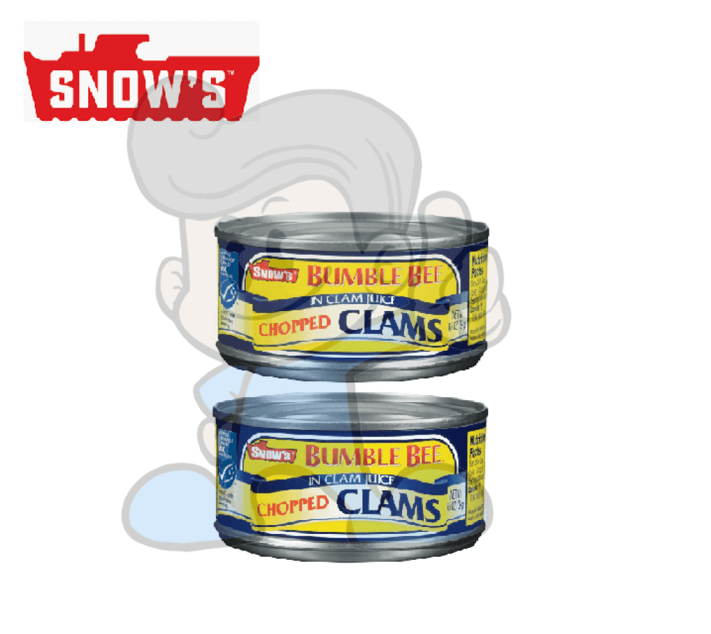 Snows Bumble Bee Chopped Clams In Clam Juice (2 X 6.5 Oz) Groceries