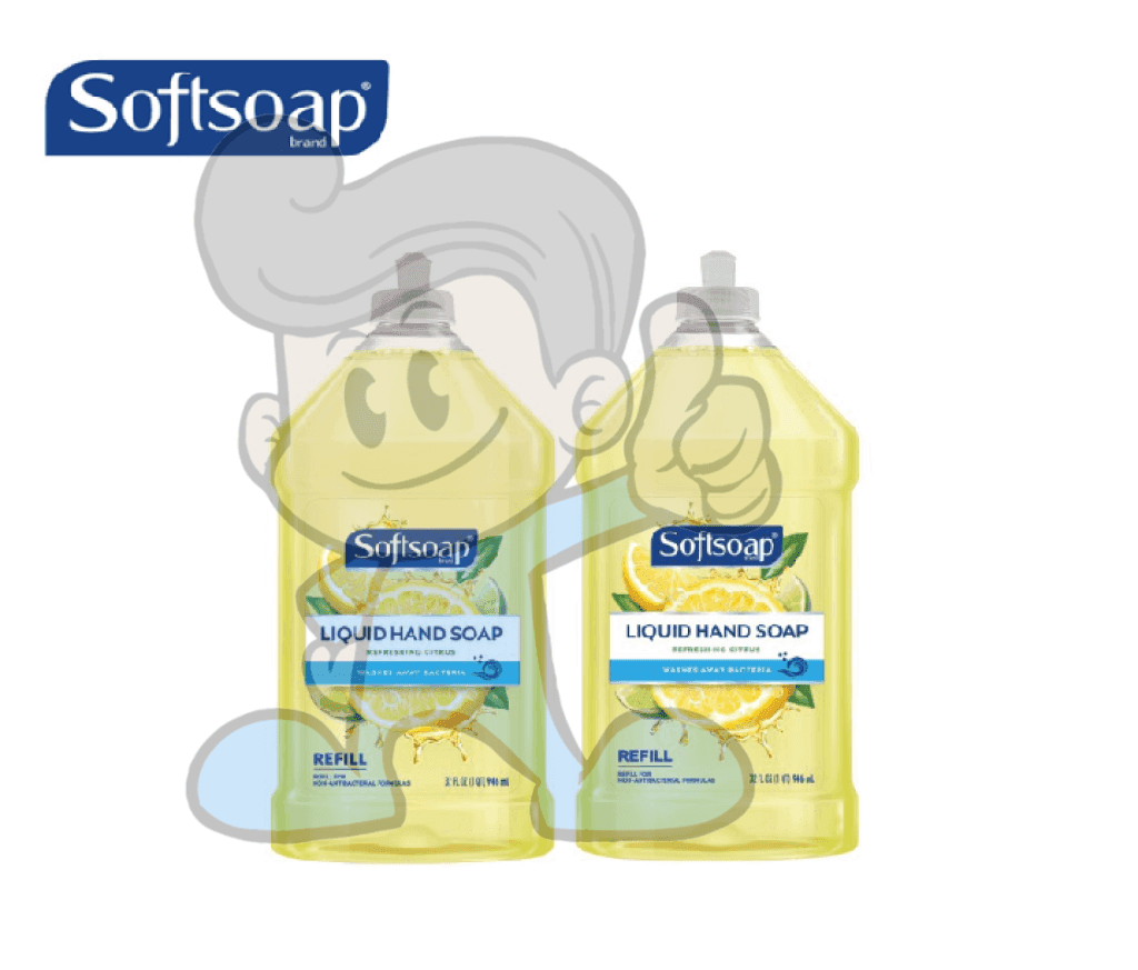 Softsoap Liquid Hand Soap Refreshing Citrus Refill (2 X 946 Ml) Beauty