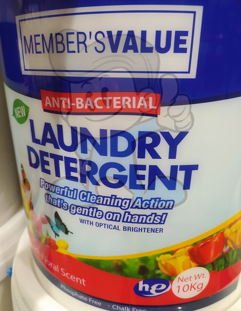 S&r Members Value Powder Detergent Bucket 10Kg Household Supplies