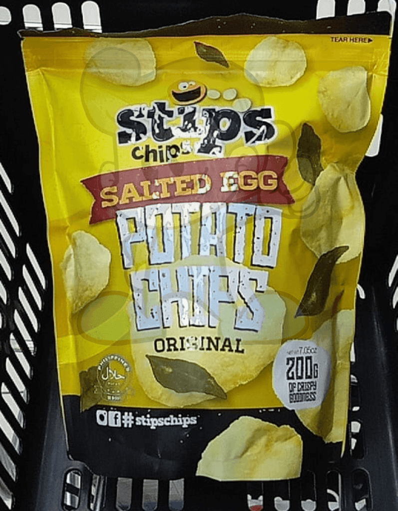 Stips Chips Salted Egg Potato 200G Groceries