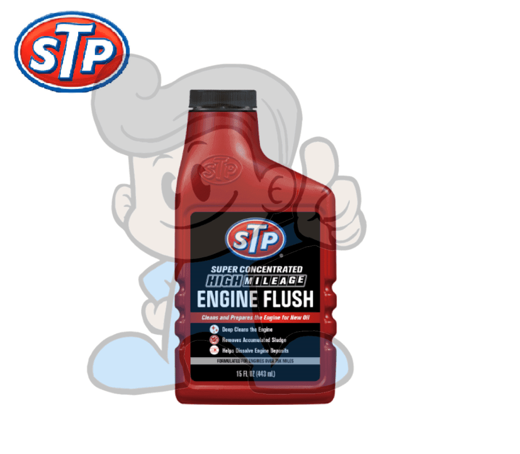 Stp Super Concentrated High Mileage Engine Flush 443Ml Motors