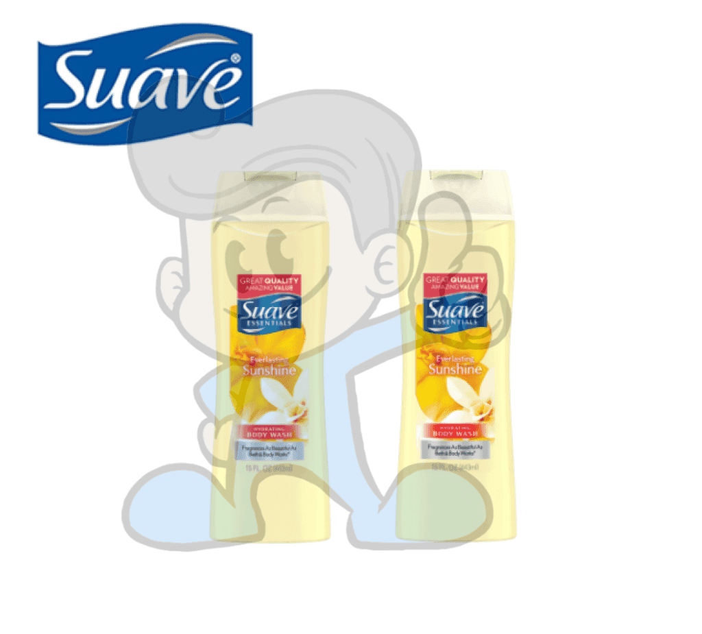 Suave Essentials Body Wash Everlasting Sunshine (2 X 15Oz.) Beauty