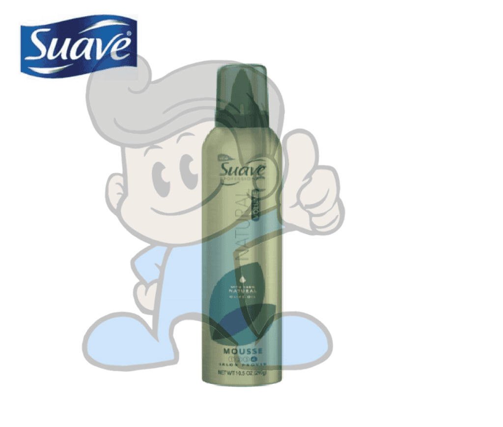 Suave Professionals Natural Volume With 100% Olive Oil Hair Mousse 297G Beauty