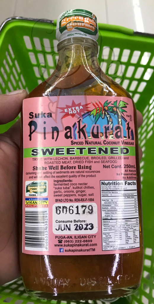 Suka Pinakurat Spiced Natural Coconut Vinegar Sweetened (4 X 250 Ml) Groceries