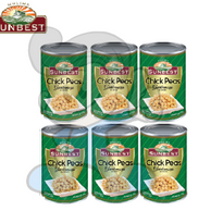 Sunbest Chick Peas Garbanzos In Brine (6 X 425 G) Groceries