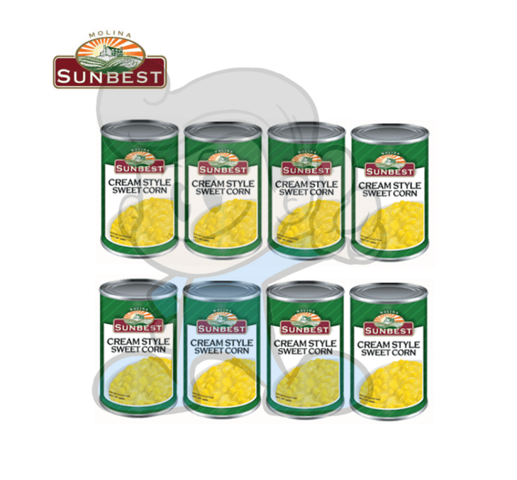 Sunbest Cream Style Sweet Corn (8 X 425G) Groceries