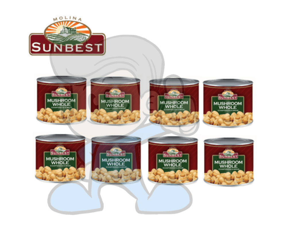 Sunbest Mushroom Whole (8 X 198G) Groceries