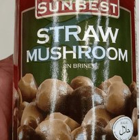 Sunbest Straw Mushroom In Brine (3 X 425 G) Groceries