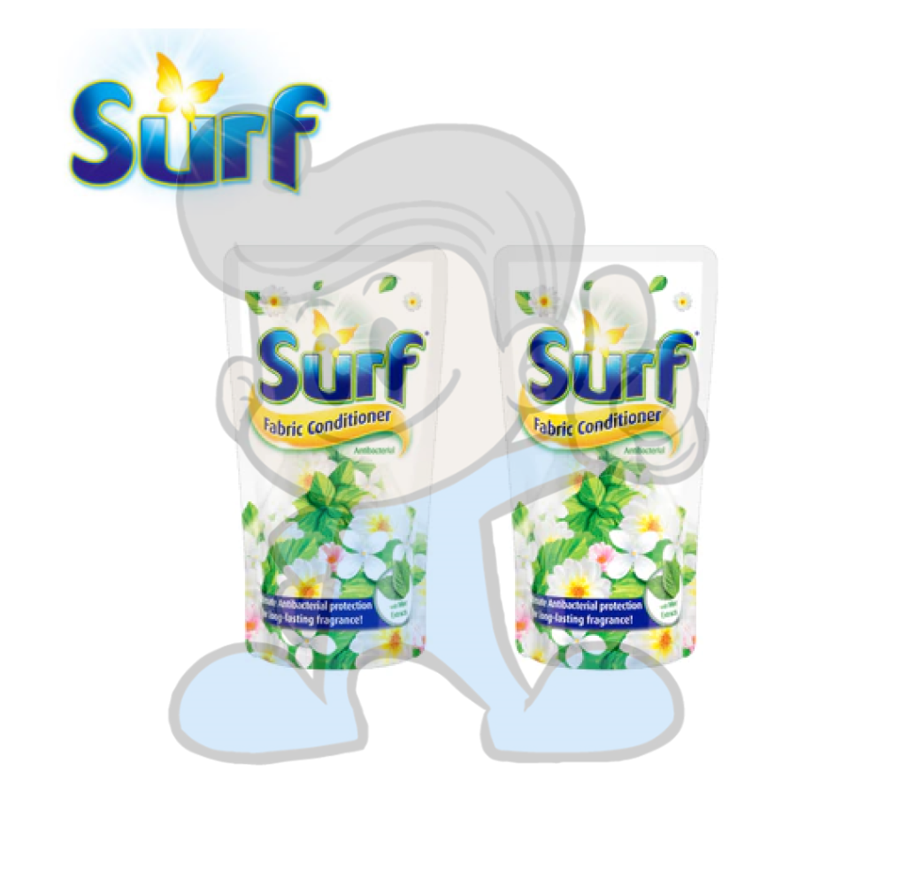 Surf Fabric Conditioner Antibacterial With Mint Pouch (2 X 720Ml) Household Supplies