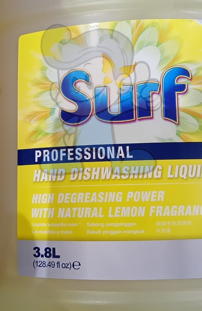 Surf Professional Hand Dishwashing Liquid Lemon 3.8L Household Supplies