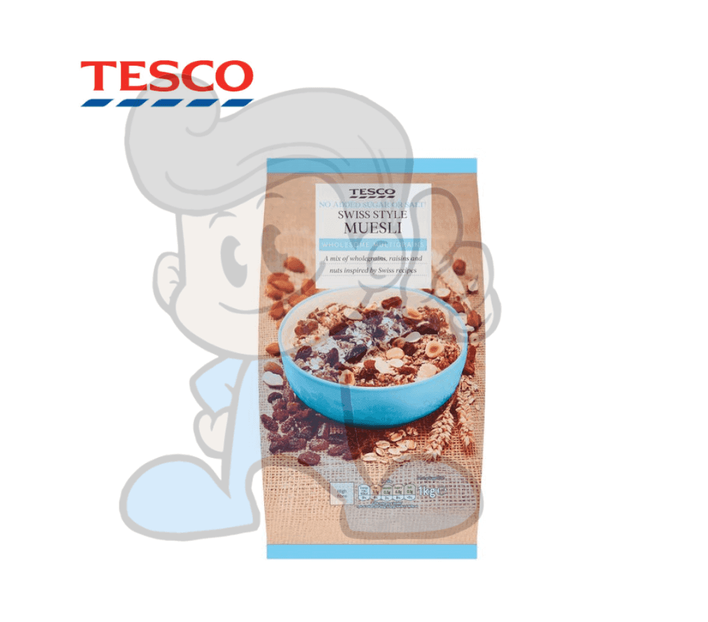 Tesco No Added Sugar Swiss Style Muesli 1Kg Groceries