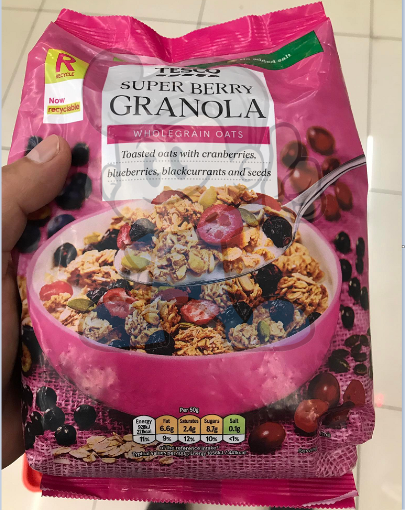 Tesco Super Berry Granola 500G Groceries