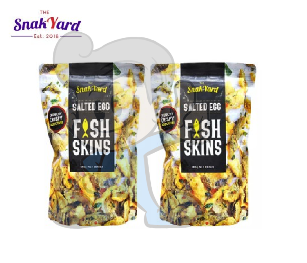 The Snak Yard Salted Egg Fish Skins (2 X 145G) Groceries