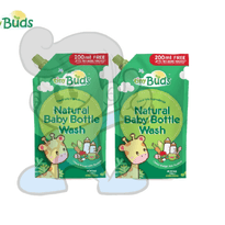 Tiny Buds Natural Baby Bottle Wash (2 X 600 Ml) Mother &