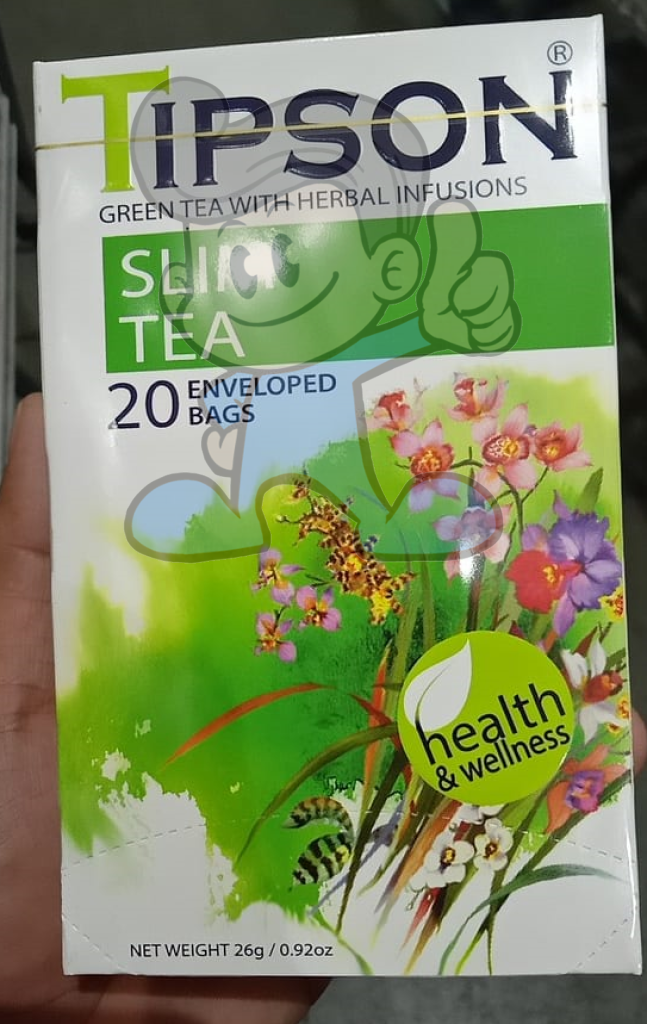 Tipson Green Tea With Herbal Infusions Slim (2 X 20S) Groceries