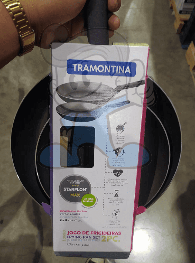 Tramontina Loreto Aluminum Frypan Black 1 Set Kitchen & Dining