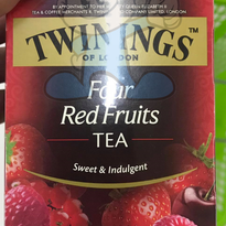 Twinings Of London Four Red Fruits Tea 25 Bags Groceries