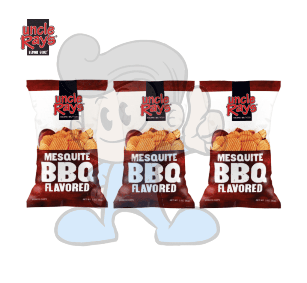 Uncle Rays Mesquite Bbq Potato Chips (3 X 4.5Oz) Groceries