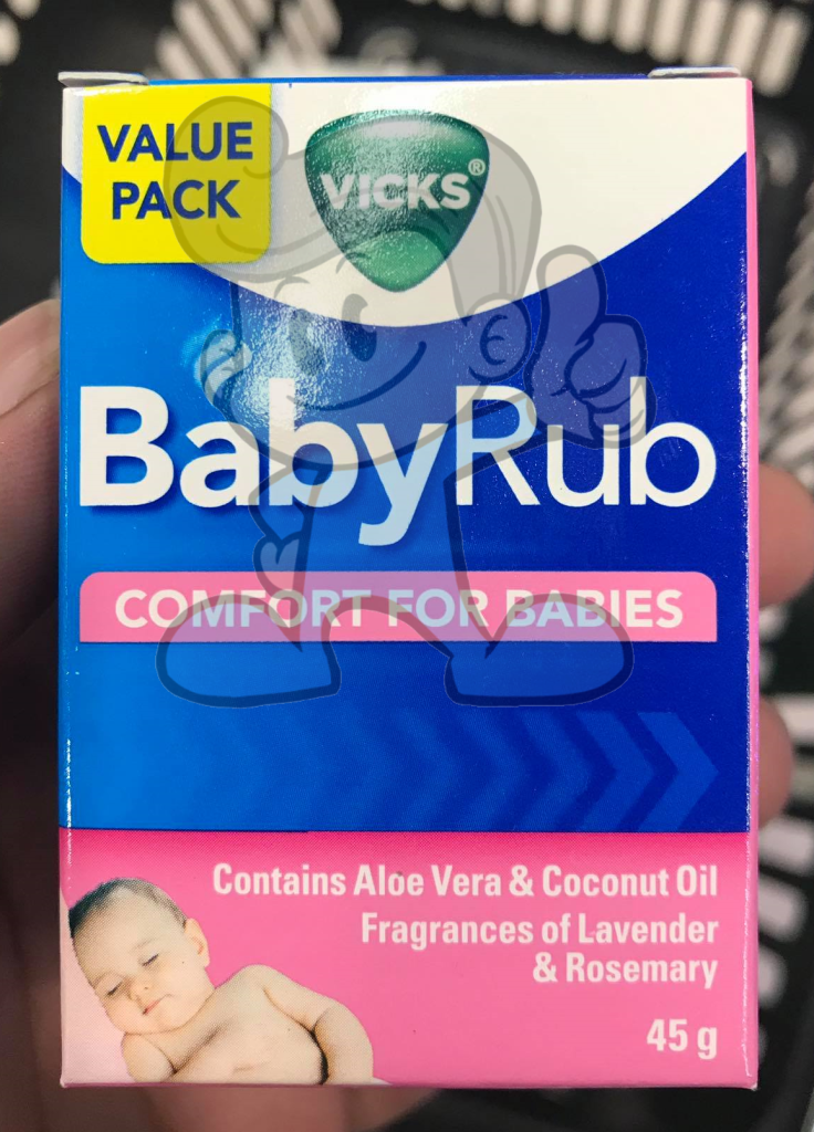 Vicks Babyrub Comfort For Babies Soothing Ointment 45G Mother & Baby