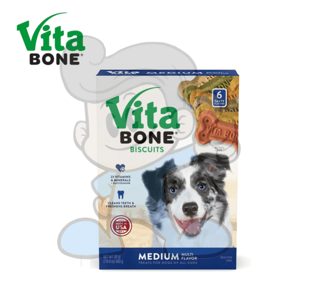 Vita Bone Multi Flavors Crunchy Biscuit Dog Treats 24Oz. Pet Supplies