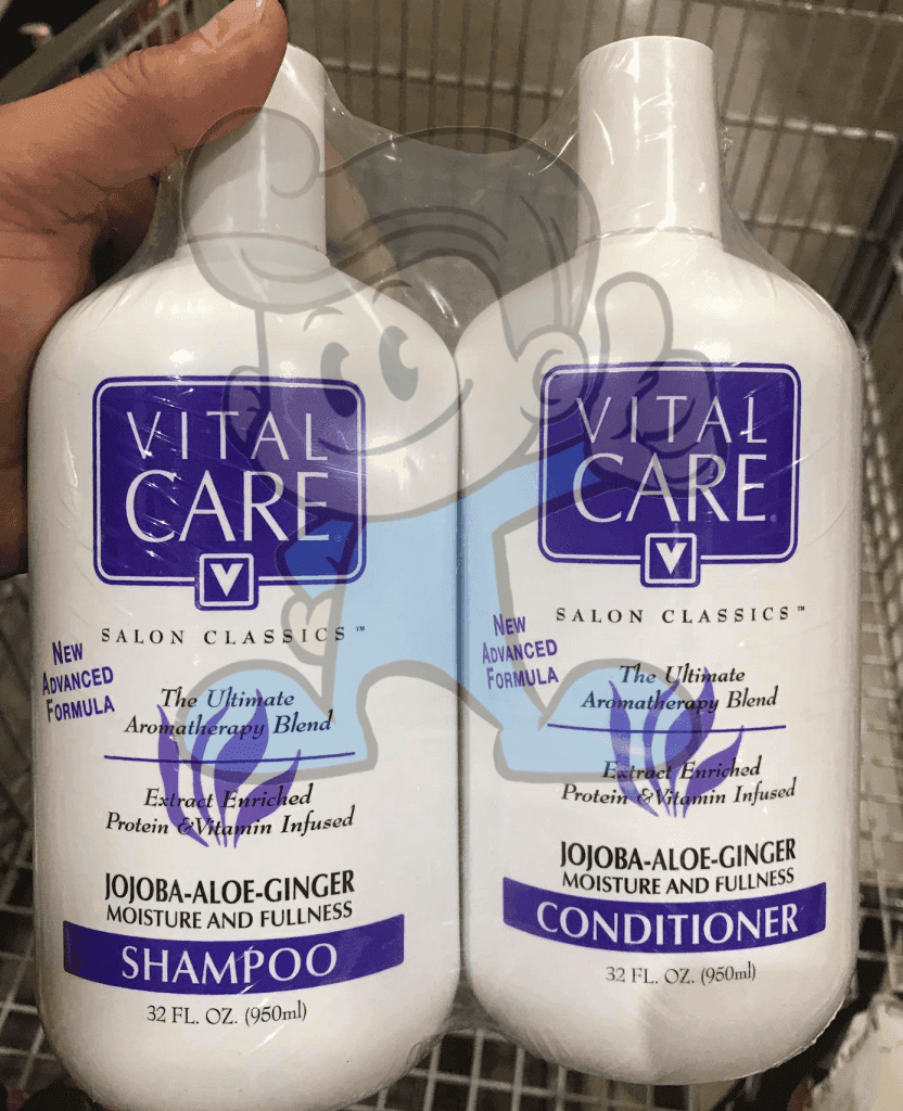 Vital Care Salon Classics Jojoba Aloe Ginger Moisture And Fullness Conditioner (2 X 950 Ml) Beauty