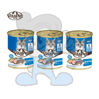 Vitapet Cat Food Seafood Flavor In Can (3 X 400G) Pet Supplies