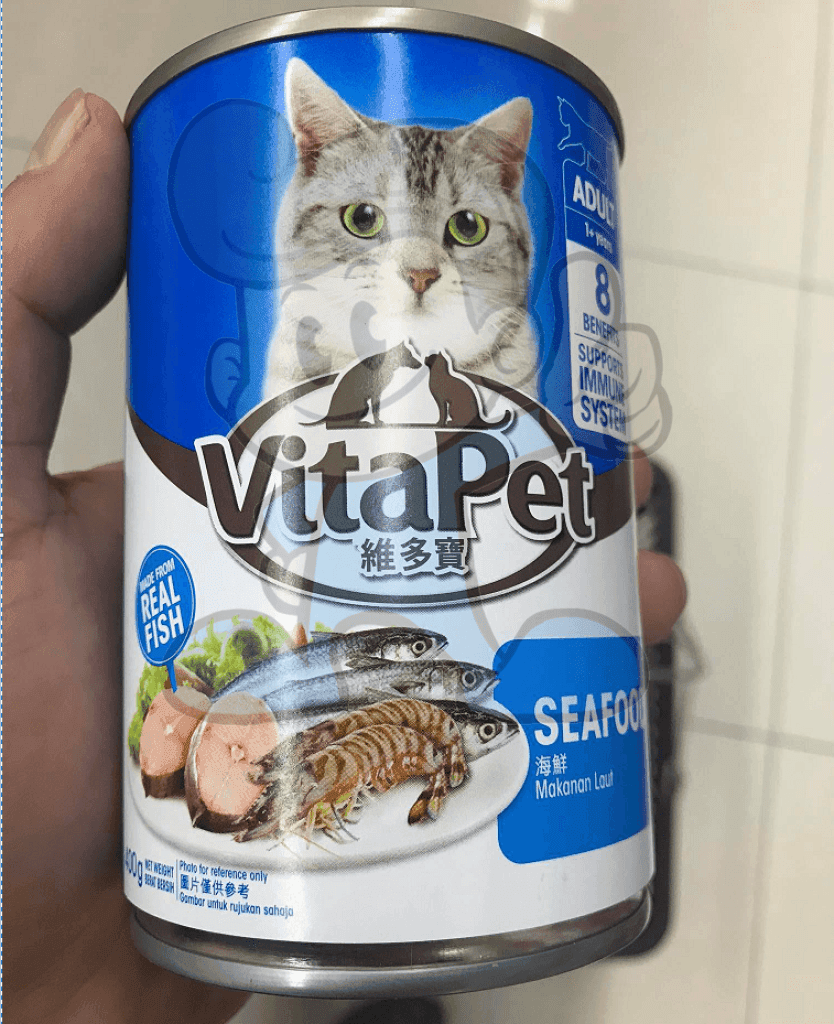 Vitapet Cat Food Seafood Flavor In Can (3 X 400G) Pet Supplies