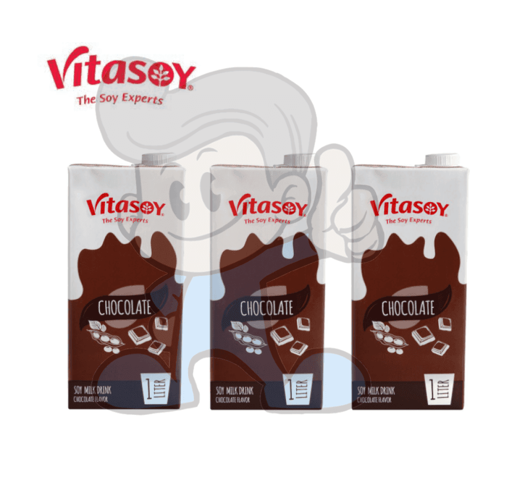 Vitasoy Chocolate Soy Milk Drink (3 X 1L) Groceries