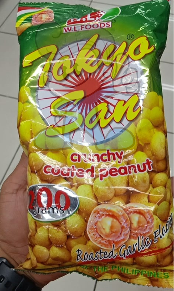 W.l. Foods Tokyo San Crunchy Coated Peanut Roasted Garlic Flavor (4 X 200 G) Groceries