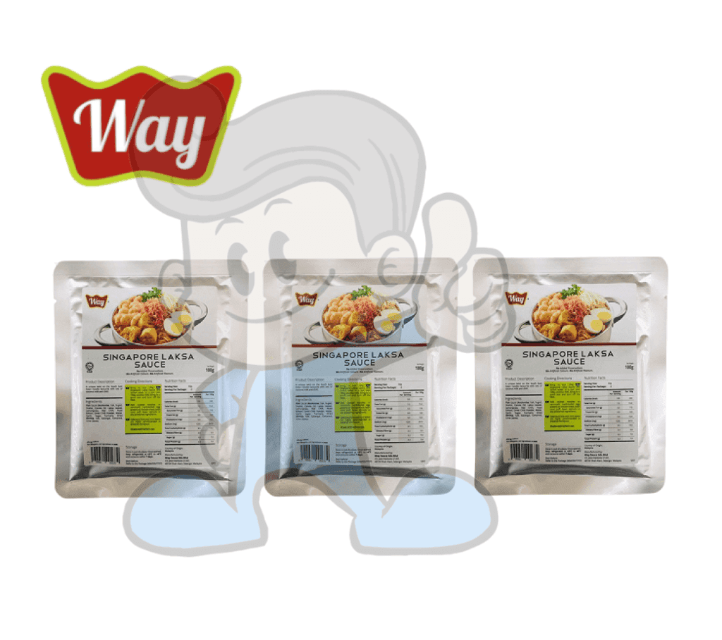 Way Singapore Laksa Sauce (3 X 100G) Groceries