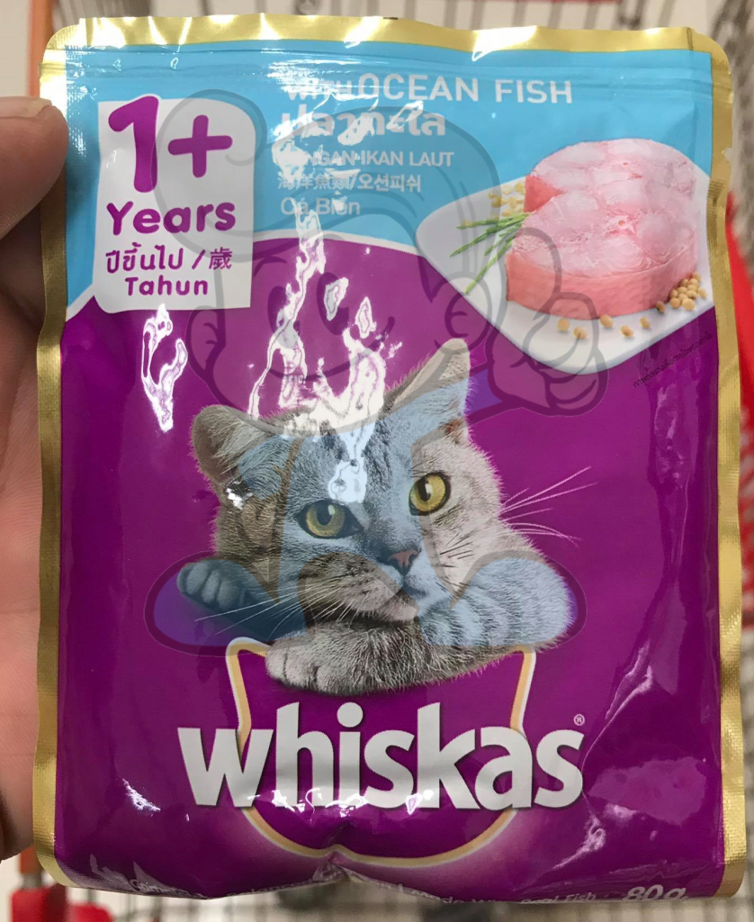 Whiskas Cat Food Ocean Fish Flavor (6 X 80 G) Pet Supplies