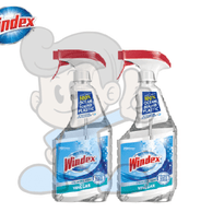 Windex Streak-Free Shine Glass Cleaner With Vinegar (2 X 680 Ml) Household Supplies